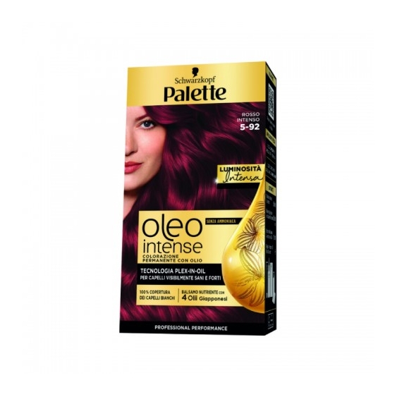 Palette Oleo Intense Colorazione Permanente Con Olio N.5-92 Rosso Intenso