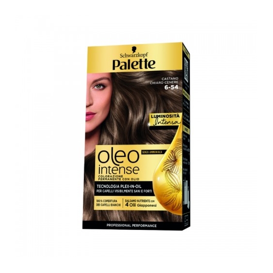 Palette Oleo Intense Colorazione Permanente Con Olio N.6-54 Castano Chiaro Cenere