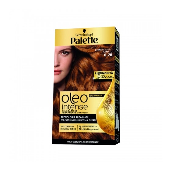 Palette Oleo Intense Colorazione Permanente Con Olio N.6-78 Biondo Scuro Ramato
