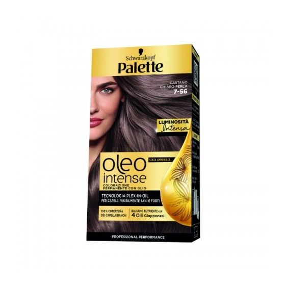 Palette Oleo Intense Colorazione Permanente Con Olio N.7-56 Castano Chiaro Perla