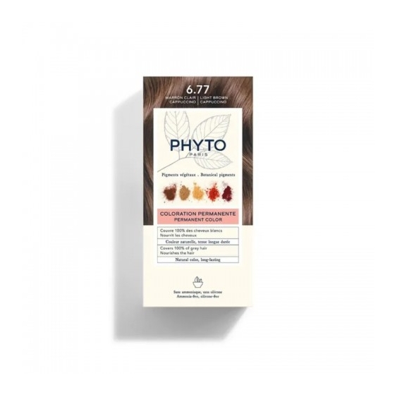 Phyto Hair Color Colorazione Permanente N 6.77 Marrone Chiaro Cappuccino