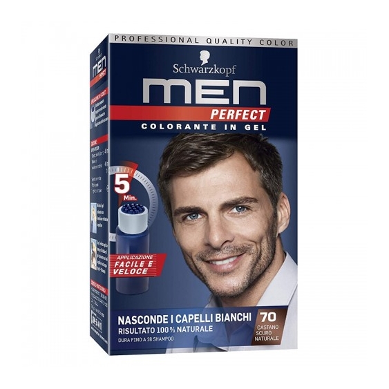 Schwarzkopf Men Perfect Colorante In Gel N. 70 Castano Scuro Naturale