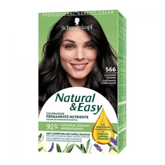 Schwarzkopf Natural & Easy Colorazione Permanente N 566 Castano Cenere