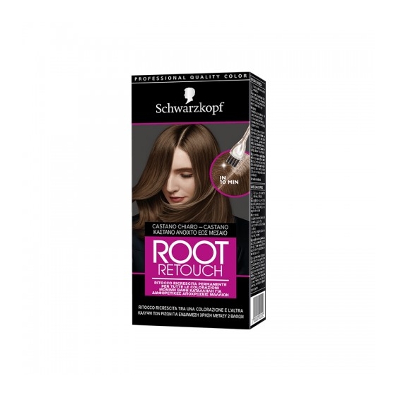 Schwarzkopf Root Retouch Ritocco Ricrescita Permanente Castano Chiaro