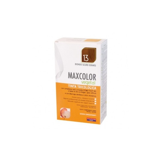 Vital Factors Maxcolor Vegetal Tinta Per Capelli Tricologica N. 13 Biondo Scuro Dorato
