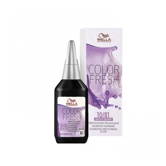 Wella Color Fresh N. 10/81 Biondo Platino Perla Cenere Colorazione Diretta Pronta All'Uso 75 Ml