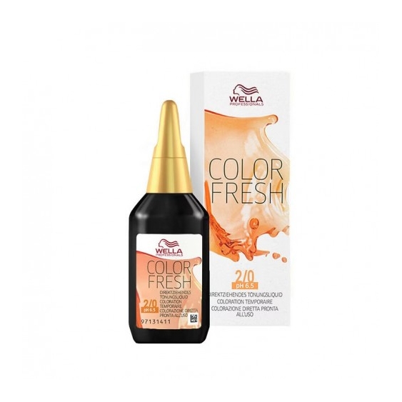 Wella Color Fresh N. 2/0 Nero Colorazione Diretta Pronta All'Uso 75 Ml
