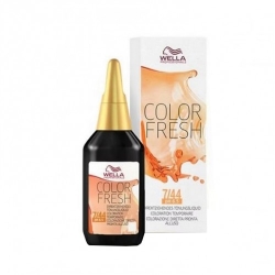 Wella Color Fresh N. 7/44 Biondo Medio Ramato Intenso Colorazione Diretta Pronta All'Uso 75 Ml
