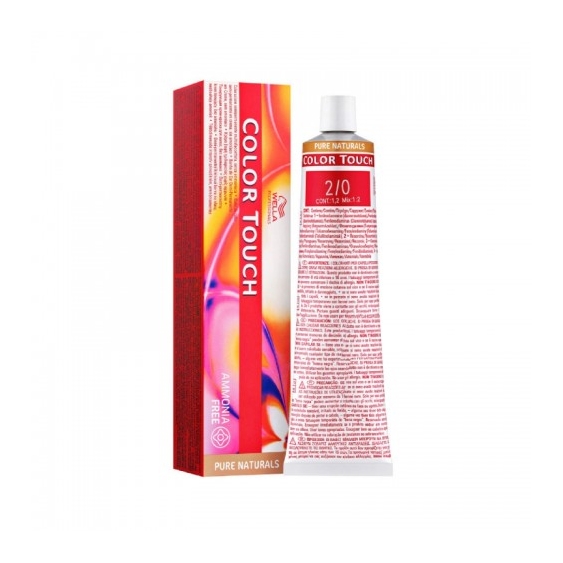 Wella Color Touch Pure Naturals N. 2/0 Darkest Brown/Natural Tinta Per Capelli 60Ml
