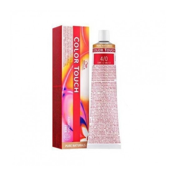 Wella Color Touch Pure Naturals N. 4/0 Medium Brown/Natural Tinta Per Capelli 60Ml