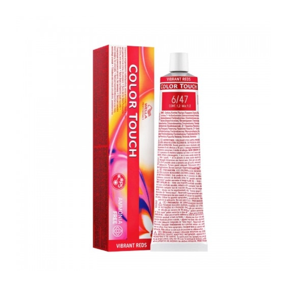 Wella Color Touch Vibrant Reds N. 6/47 Biondo Scuro Rame Sabbia Tinta Per Capelli 60 Ml