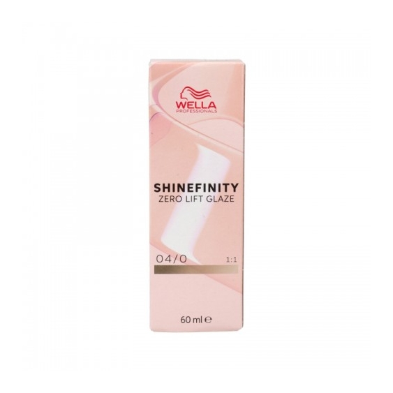 Wella Shinefinity Zero Lift Glaze Colorazione Demi-Permanente N. 04/0 Natural Espresso