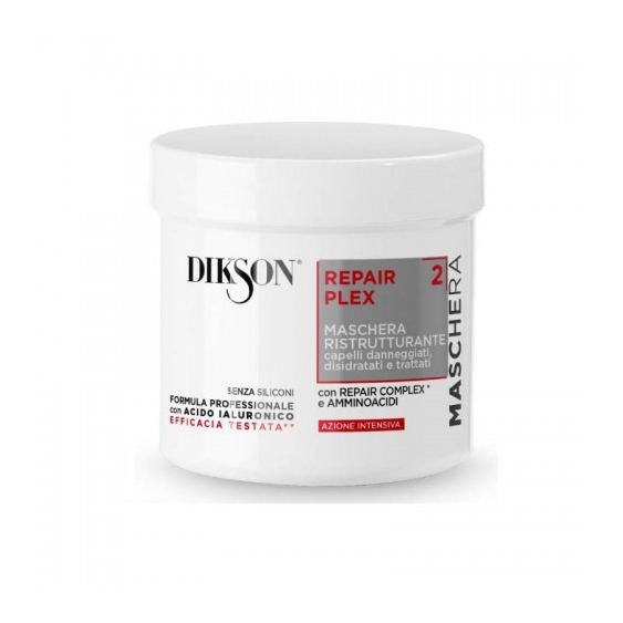 Dikson Repair Plex 2 Maschera Ristrutturante Per Capelli Danneggiati 500 Ml