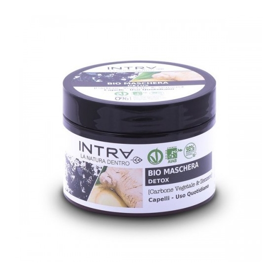 Intra Carbone Vegetale & Zenzero Maschera Capelli Detox 250 Ml