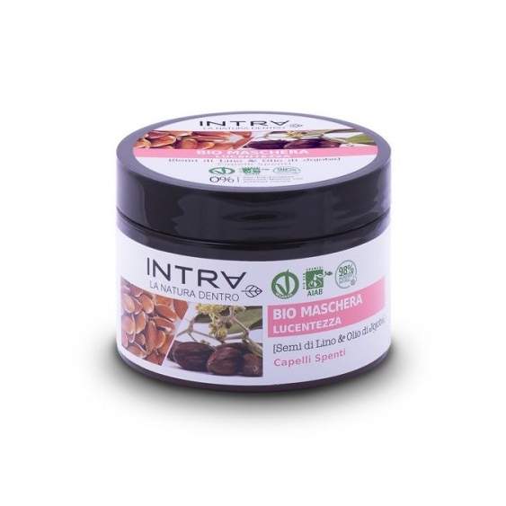 Intra Semi Di Lino & Olio Di Jojoba Maschera Capelli Lucentezza 250 Ml