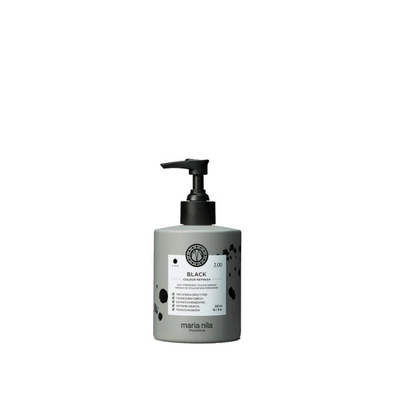 Maria Nila Colour Refresh Black Maschera Colorante Nutriente 300 Ml