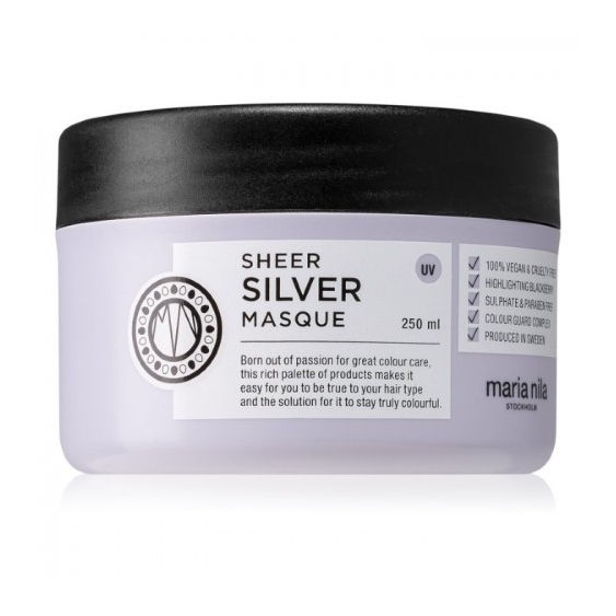 Maria Nila Sheer Silver Masque Maschera Per Capelli Biondi 250 Ml