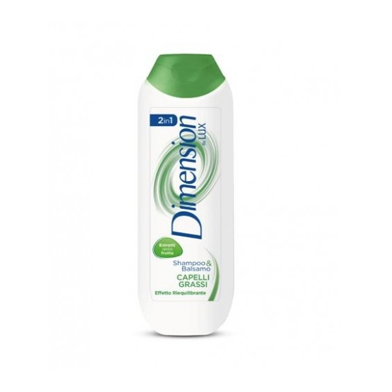 Dimension By Lux 2In1 Shampoo & Balsamo Capelli Grassi 250 Ml