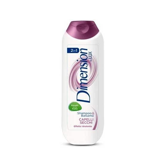 Dimension By Lux 2In1 Shampoo & Balsamo Capelli Secchi 250 Ml