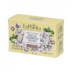 Euphidra Fiori Di Cotone Doccia Shampoo Solido 100G