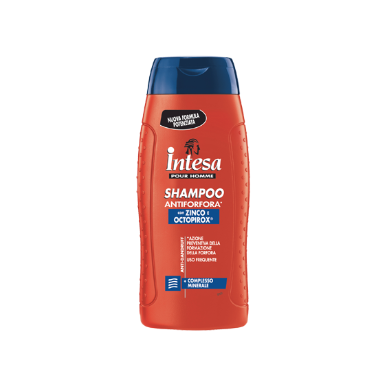 Intesa Shampoo Per Capelli Antiforfora Per Uomo Con Zinco E Mineral Complex 300 Ml