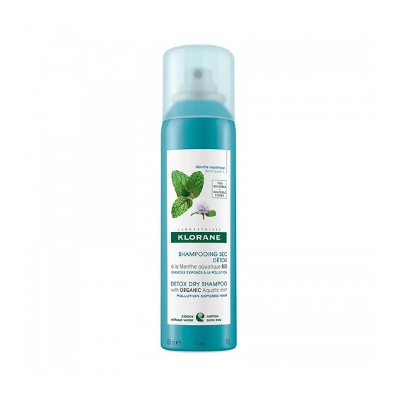 Klorane Shampoo Secco Detox Alla Menta Acquatica Bio 150 Ml