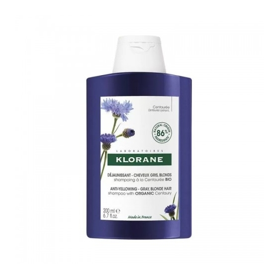Klorane Shampoo Anti-Giallo Alla Centaurea 200 Ml