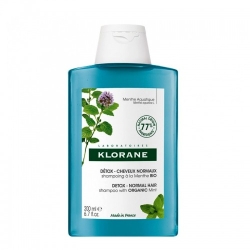 Klorane Shampoo Detox Menta Acquatica Bio 200 Ml