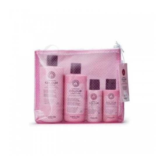 Maria Nila Luminous Colour Beauty Bag Set Da Viaggio Per La Cura Dei Capelli