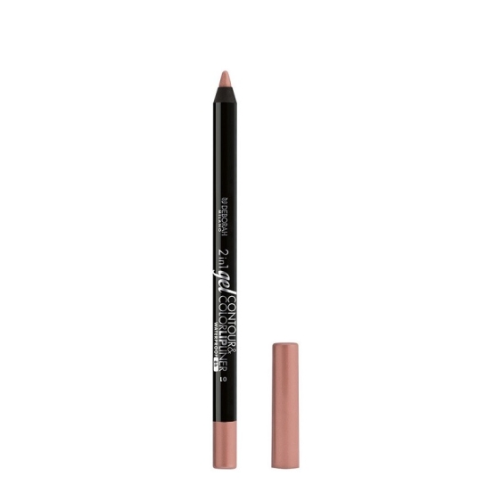 Deborah 2in1 Gel Contour & Color Lipliner Matita Labbra - 01 Nude Rose