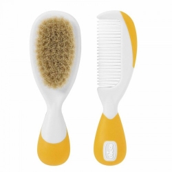 Chicco Spazzola E Pettine Arancio Per Bambini 0M+