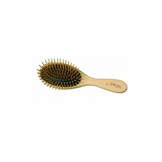 Guenzani Superior Spazzola Pneumatica Ovale Spilli In Legno 422