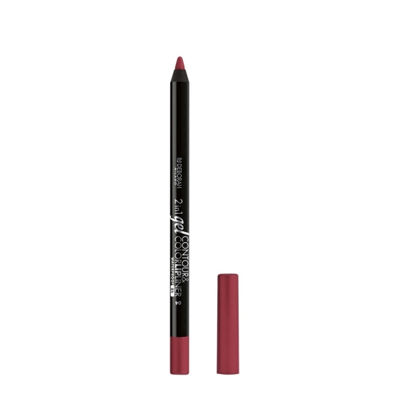 Deborah 2in1 Gel Contour & Color Lipliner Matita Labbra - 04 Plum Rose