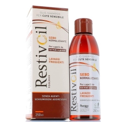 Restivoil Olioshampoo Fisiologico - Shampoo Per Capelli Normali E Grassi Con Azione Sebo Riequilibrante 250 Ml