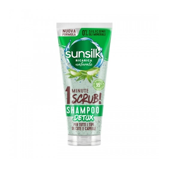 Sunsilk 1 Minute Scrub Shampoo Detox Per Tutti I Tipi Di Capelli 200 Ml