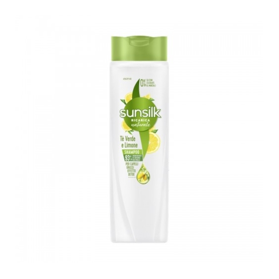 Sunsilk Ricarica Naturale Tè Verde E Limone Shampoo Per Capelli Grassi 250 Ml