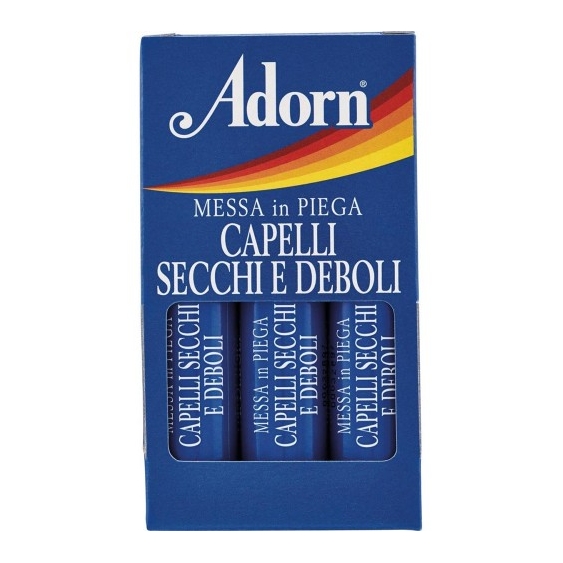 Adorn Messa In Piega Capelli Secchi E Deboli 3 Flaconcini Da 15 Ml