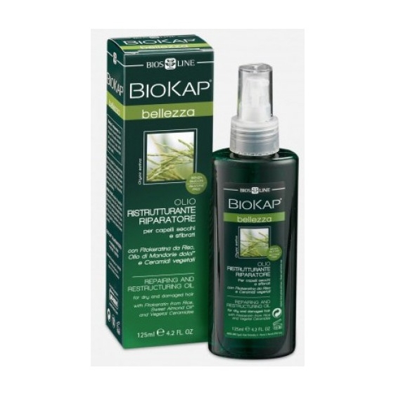 Bios Line Biokap Olio Ristrutturante Riparatore Per Capelli Secchi 125 Ml