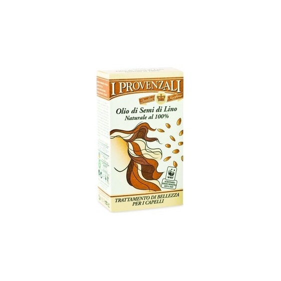 I Provenzali Olio Semi Di Lino Naturale Trattamento Di Bellezza Per Capelli 100 Ml