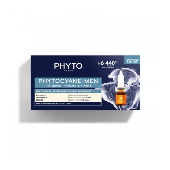 Phyto Phytocyane-Men Trattamento Anticaduta Uomo 12 Fiale Da 3,5 Ml