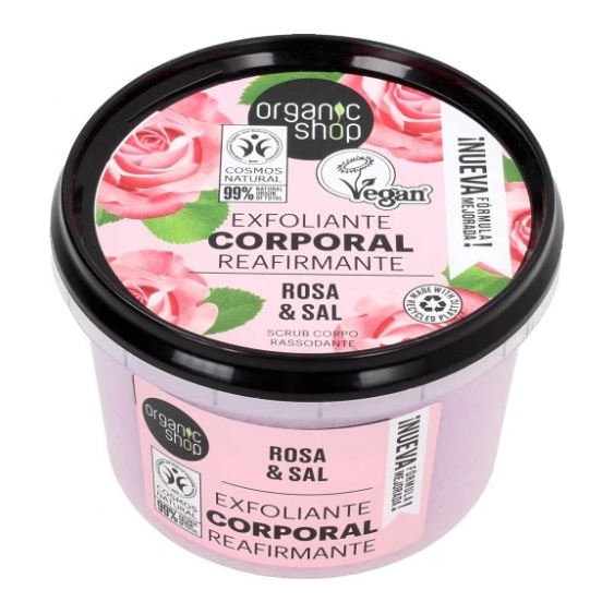 Organic Shop Rosa E Sale Scrub Corpo Rassodante 250 Ml