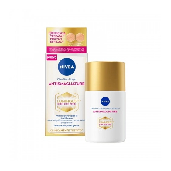 Nivea Luminous 360 Olio Siero Corpo Antismagliature 100 Ml