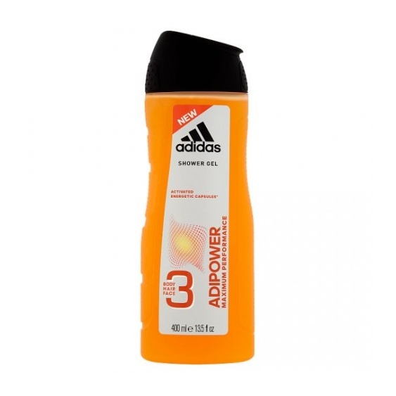 Adidas Adipower Bagnoschiuma Gel 3In1 Corpo Capelli E Viso Uomo 250 Ml