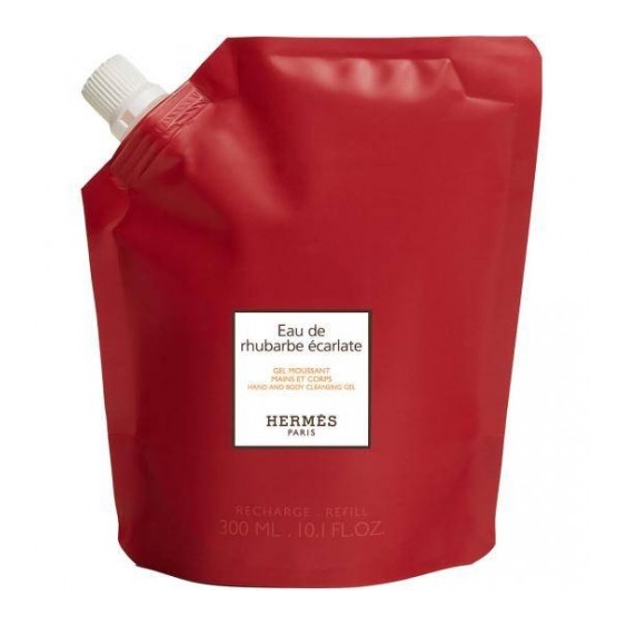 Hermes Eau De Rhubarbe Écarlate Gel Schiuma Mani E Corpo 300 Ml Ricarica