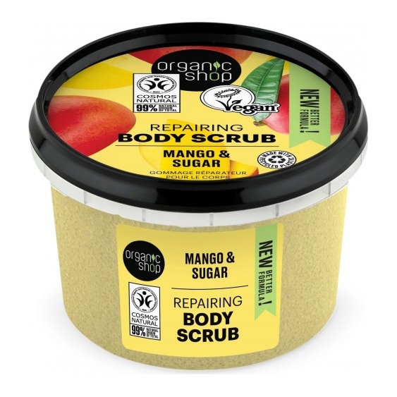 Organic Shop Mango & Sugar Scrub Riparatore Corpo 250 Ml