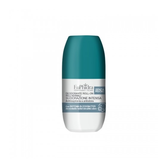 Euphidra Deodorante Roll-On Per Sudorazione Intensa Senza Profumo 50 Ml
