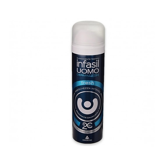 Infasil Uomo Derma48H Fresh Deodorante Spray Efficacia 48 Ore 150 Ml
