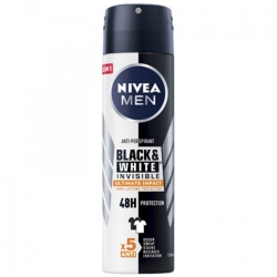 Nivea Men Black & White Invisible Deodorante Anti-Traspirante Spray 150 Ml
