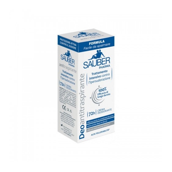 Sauber Deoantitraspirante 72H Crema Deodorante 30 Ml