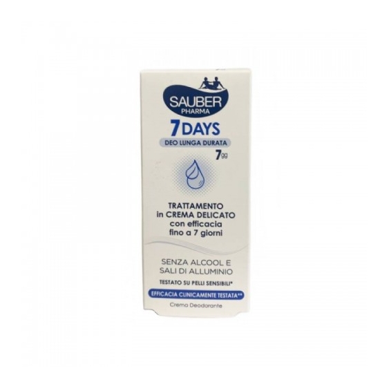 Sauber 7 Days Deodorante In Crema Di Lunga Durata 30 Ml
